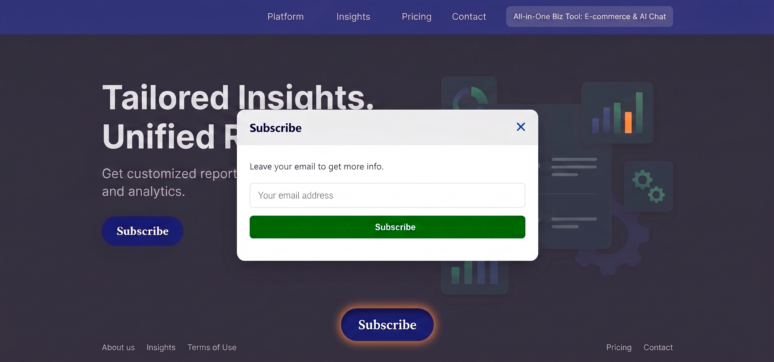 AcepSoft subscription widget demo