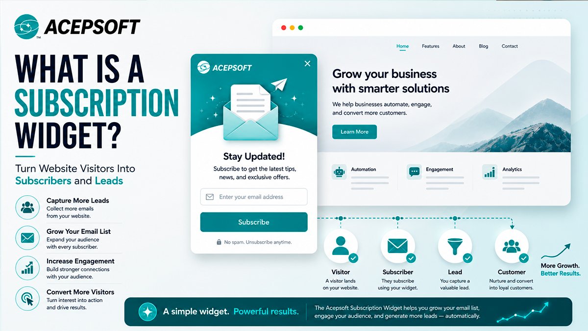 What Is a Subscription Widget and Why Every Website Needs One